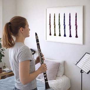 Affiche Orchestre d'Art de Clarinette Arc-en-Ciel Vibrant