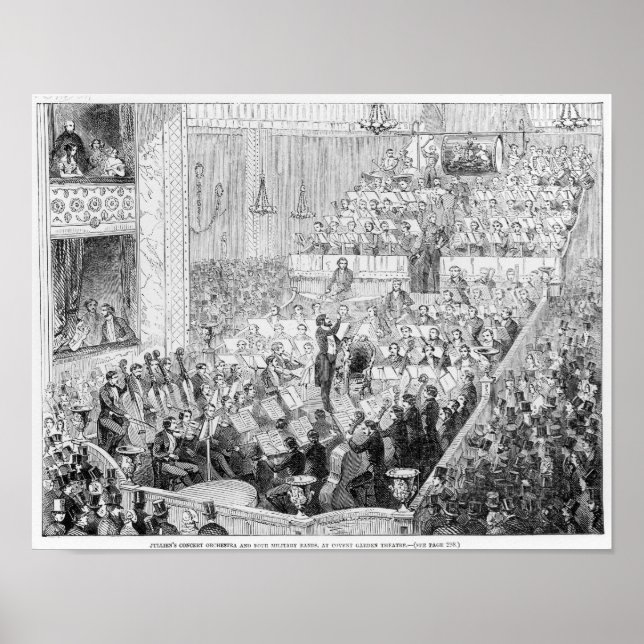 Affiche Orchestre de concerts de Jullien (Devant)