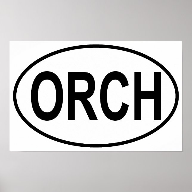 Affiche Orchestre Oval (Devant)