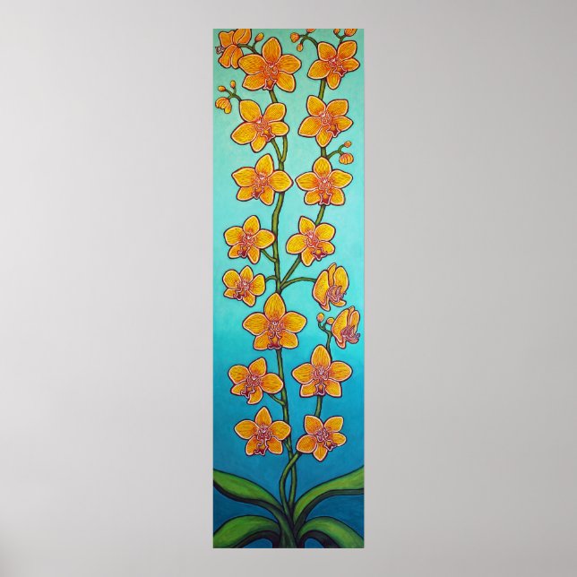 Affiche Orchid Azure Bliss par Lisa Lorenz (Devant)