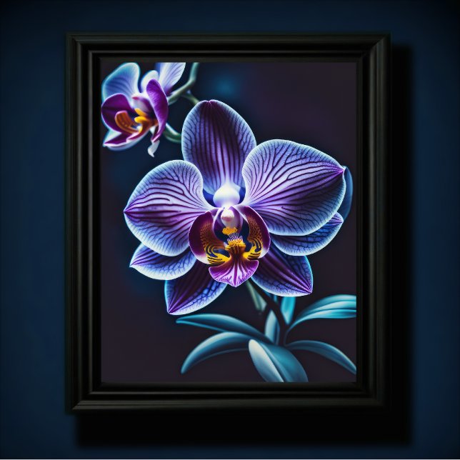Affiche Orchidée bleue II (Créateur téléchargé)