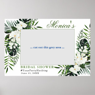 Affiche Orchidée Bohème Floral Fête des mariées Cadre phot