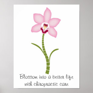 Affiche Orchidée de chiropractie