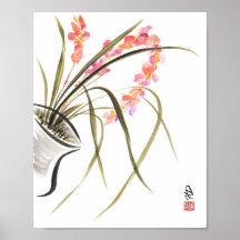 Orchidée en fleurs