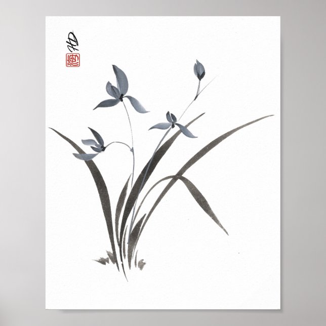 Affiche Orchidée murmurante (Devant)