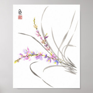Affiche Orchidée sauvage dansante