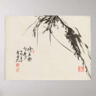 Affiche Orchidées par l'artiste coréen Kim Eung-won