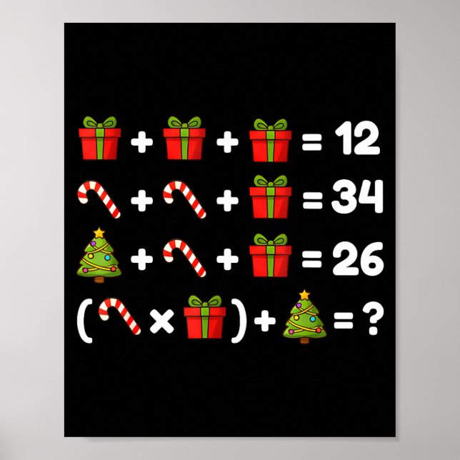 Affiche Order Of Operations Quiz Christmas Math Teacher 67 (Devant)