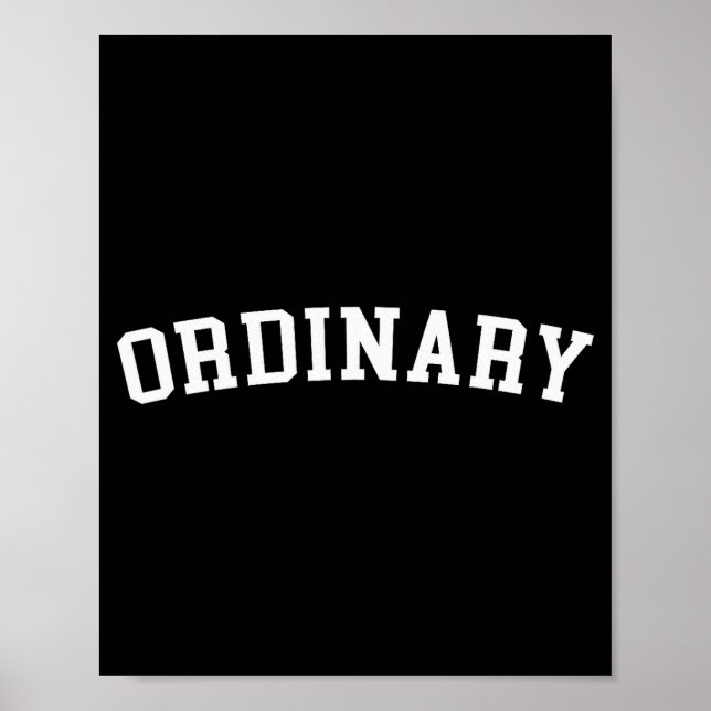 Affiche Ordinaire  (Devant)