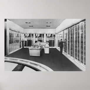 Affiche ORDINATEUR MAINFRAMEmainframe, vintage, rétro, tec