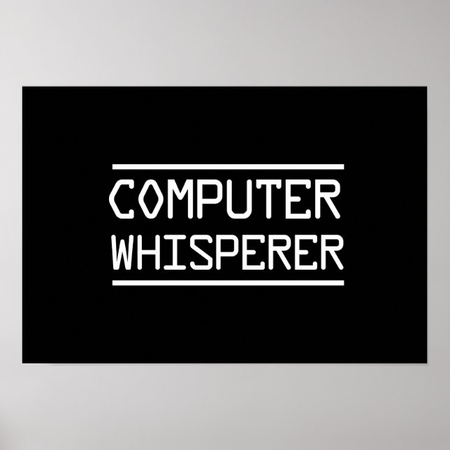 Affiche Ordinateur Whisperer (Devant)