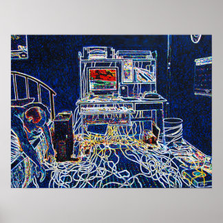 Affiche Ordinateurs et fils