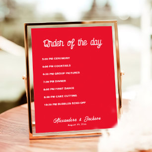 Affiche Ordre de la date