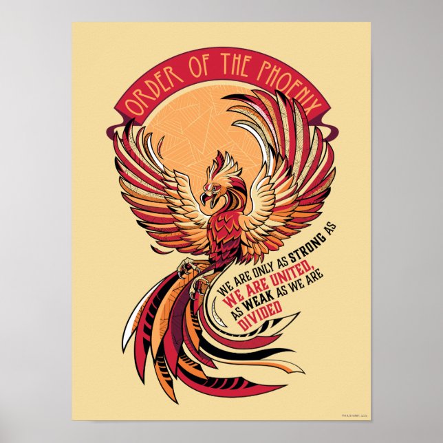 Affiche Ordre de l'Emblème Crosshatched Phoenix (Devant)
