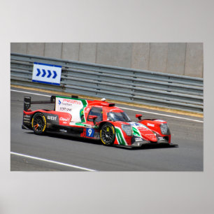 Affiche Oreca 07 Gibson n°9 24 Heures du Mans 2023