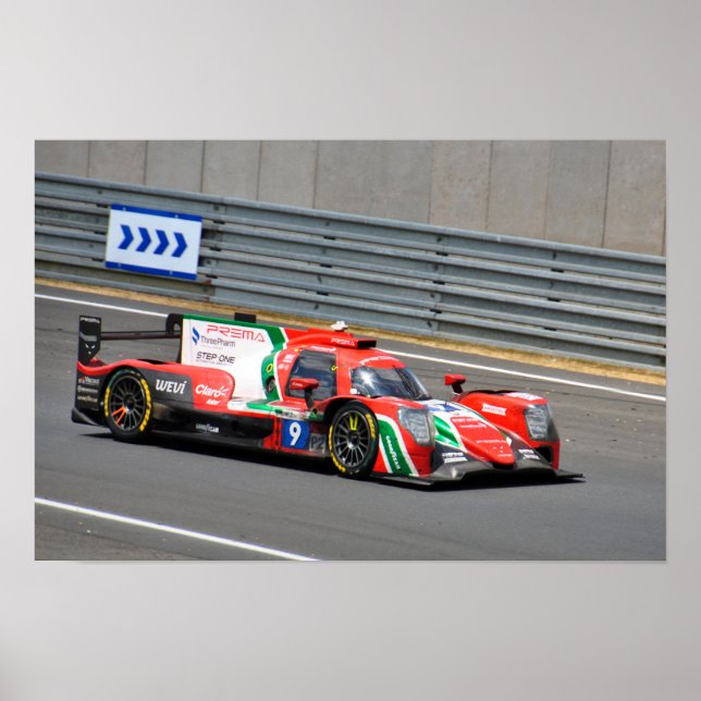 Affiche Oreca 07 Gibson no9 24 Hours of Le Mans 2023 (Devant)