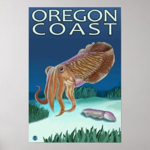 Affiche Oregon Coast Cuttlefish