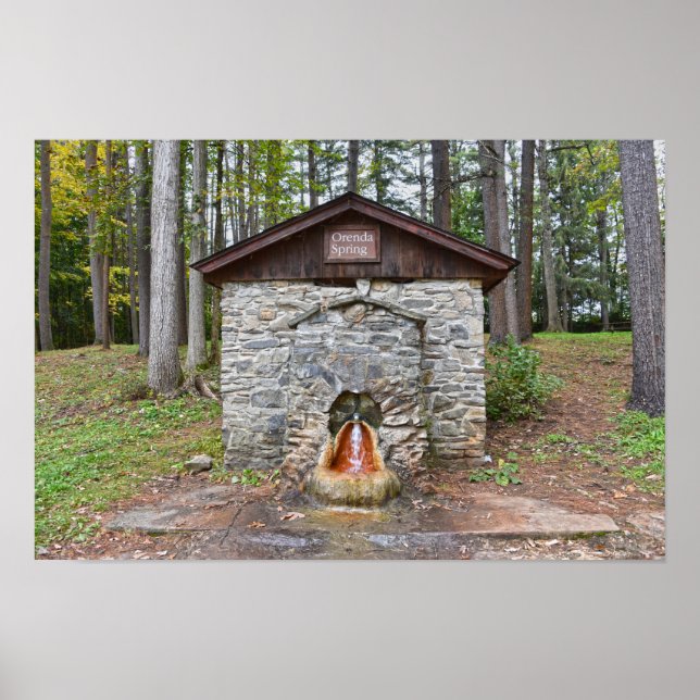 Affiche Orenda Spring, comté de Saratoga, New York  (Devant)