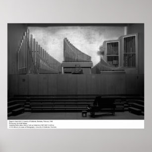 Affiche Organe dans Hertz Hall, UC Berkeley, 1966