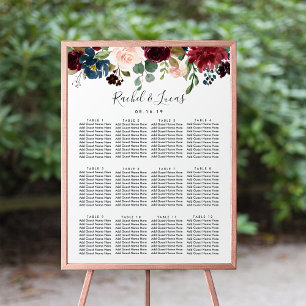 Affiche Organigramme du Mariage en fleur radiant