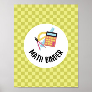 Affiche organisation de classeur de maths pour enseignant
