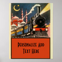 Orient Express Train, ajouter du texte personnalis