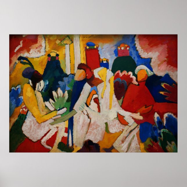 Affiche Oriental par Wassily Kandinsky (Devant)