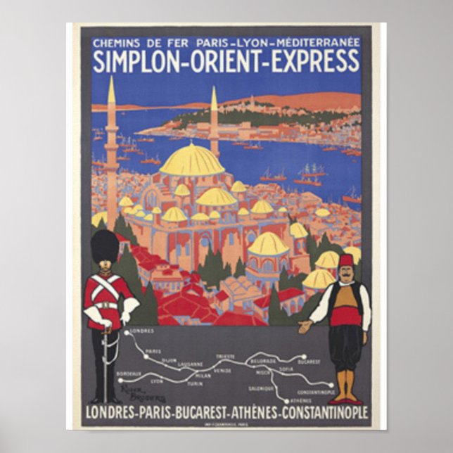 Affiche Orienter l'Express vers Constantinople (Devant)