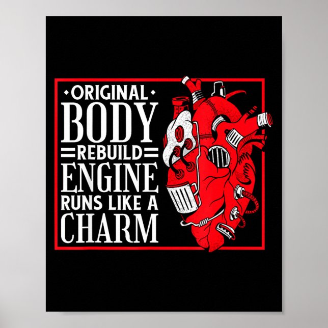 Affiche Original Body Rebuild Engine, Open Heart Surgery A (Devant)