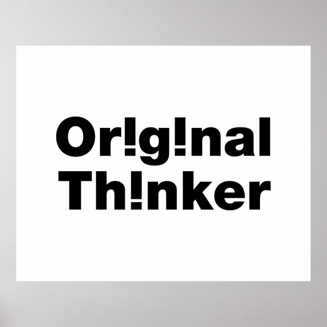 Affiche Original Thinker (Devant)