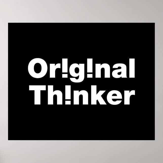 Affiche Original Thinker (Devant)
