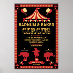Affiche Original Vintages Inspired Circus 