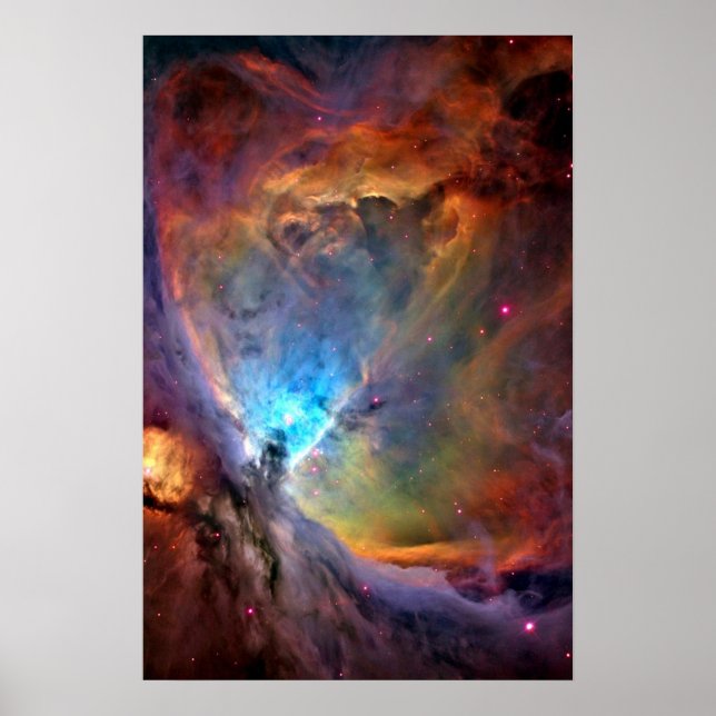 Affiche Orion Nebula Space Galaxy faible contraste (Devant)