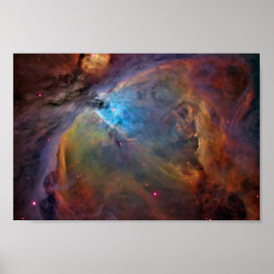 AFFICHE ORION NEBULA SPACE SE DEMANDE ÉTOILES GALAXY UNIVE
