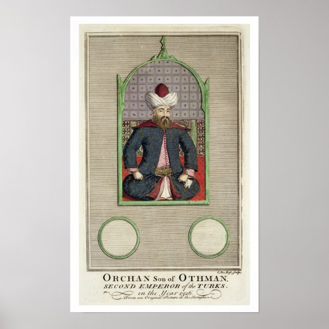 Affiche Orkhan (c.1288-c.1362), fils d'Osman, deuxième emp (Devant)