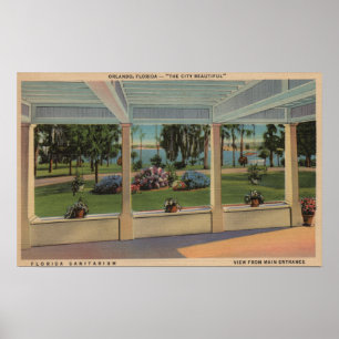 Affiche Orlando, Floride - Vue extérieure de la Floride