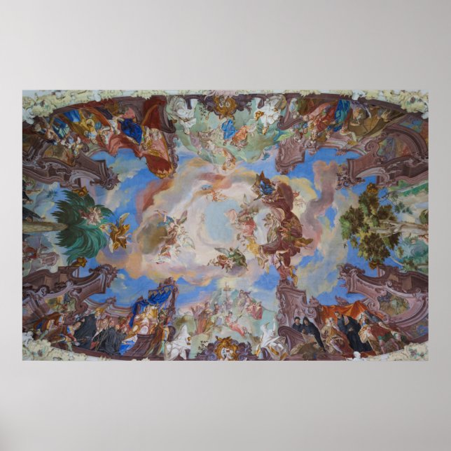 Affiche Ornate Library Ceiling Detail (Devant)