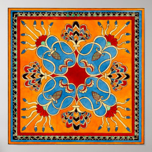 Affiche Ornement assyrien Imprimer par E. A. Nedwill