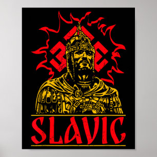 Affiche Ornement slave païen Ukraine ancienne Russie mythe