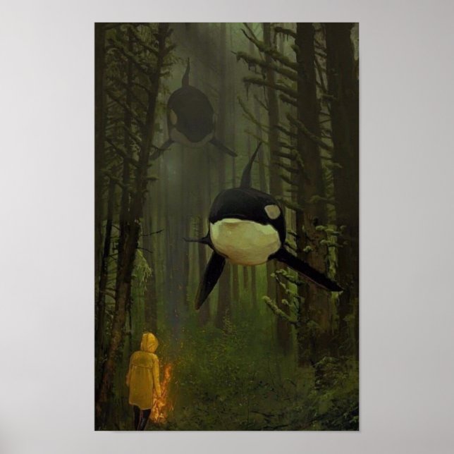 Affiche Orques dans une forêt mystique (Devant)