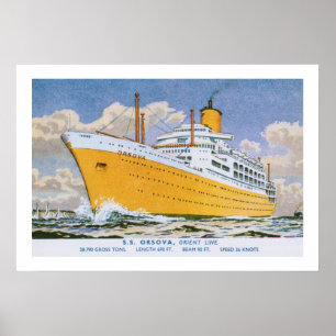 Affiche Orsova de la ligne Orient