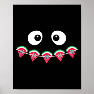 Affiche Orthodontiste Été Pastèque Appareil Dentaire Caout
