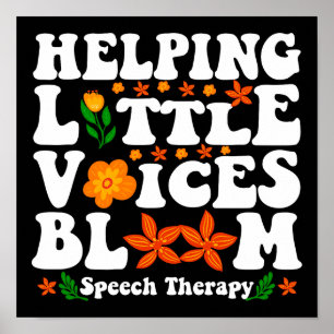 Affiche Orthophonie pour faire éclore les petites voix