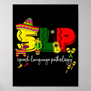 Affiche Orthophonie Slp pathologie du langage du cinq mai