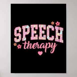 Affiche Orthophonie Thérapeute de la communication de Pâqu
