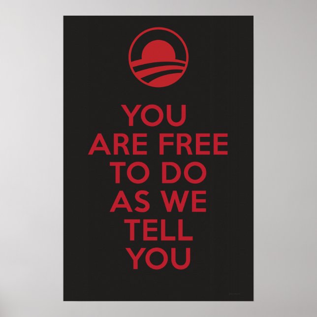 Affiche Orwellien Obama 2 (Devant)