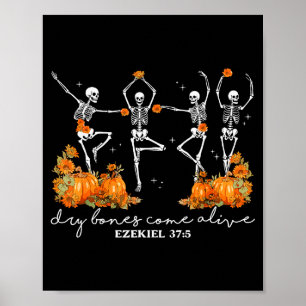 Affiche Os squelettes d'Halloween reviennent à la vie Sque
