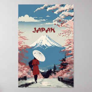 Affiche Osaka Japon Vintage célèbre Travel Place