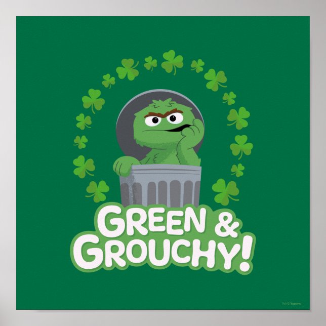 Affiche Oscar | Green & Grouchy ! (Devant)