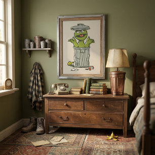 Affiche Oscar le Grouch Vintage